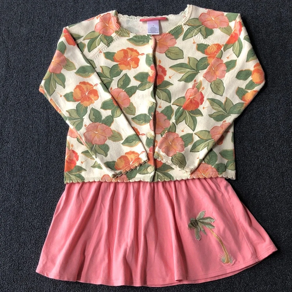 Gymboree Aloha Wahine 100% Cotton Multi-Color Stripe With 2 Side Ruffle Size 6 - Picture 16 of 16